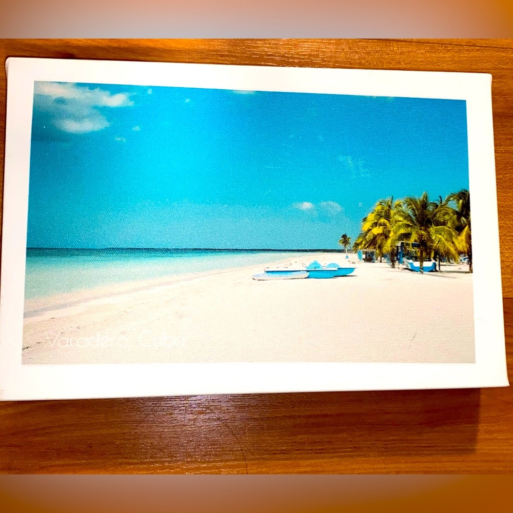 Varadero Beach Cuba Canvas Frame